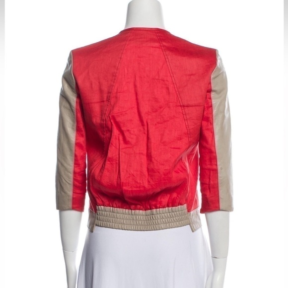 Helmut lang womens small cropped bomber jacket 80s retro vintage inspired - Picture 4 of 13